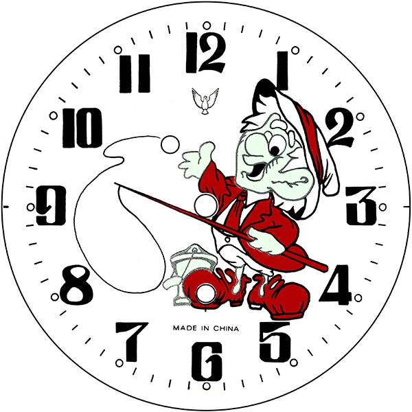 Clock Face Front Scanned Restored